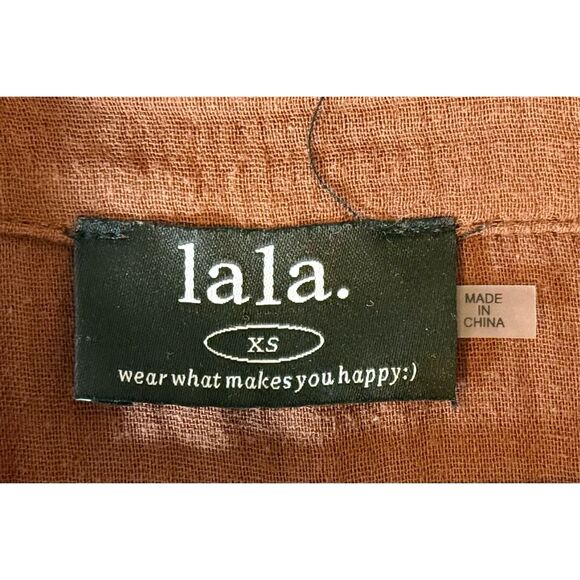 Dressed in LALA California Cool Oversized Brown & Black Checkered Maxi Dress XS - Picture 6 of 11